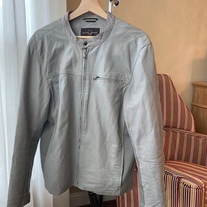 Light grey leather jacket